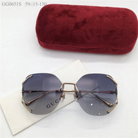 GUCCI 0651S Square 60mm Aviator Sunglasses ✨