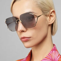 GUCCI 0651S Square 60mm Aviator Sunglasses ✨