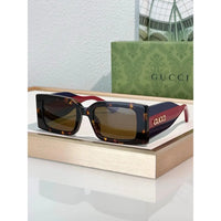 Gucci 1860S Logo-Print Rectangular Sunglasses ✨