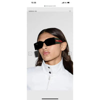 Gucci 1860S Logo-Print Rectangular Sunglasses ✨