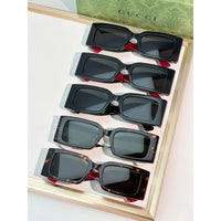 Gucci 1860S Logo-Print Rectangular Sunglasses ✨