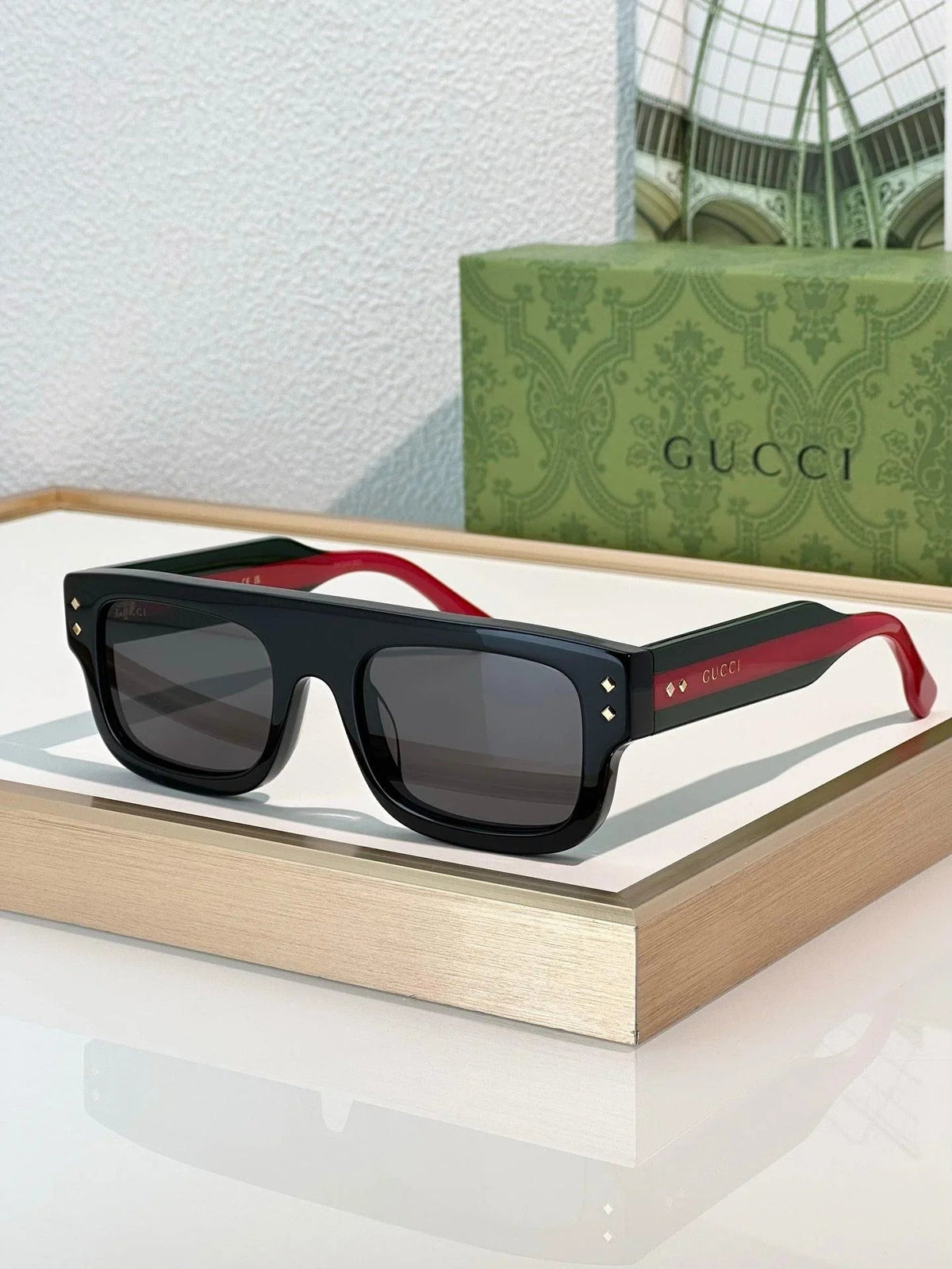 Gucci GG 1085S Unisex Full Rim Square Sunglasses ✨