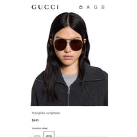 Gucci GG 2165S Navigator Sunglasses ✨