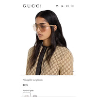 Gucci GG 2165S Navigator Sunglasses ✨