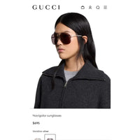 Gucci GG 2165S Navigator Sunglasses ✨