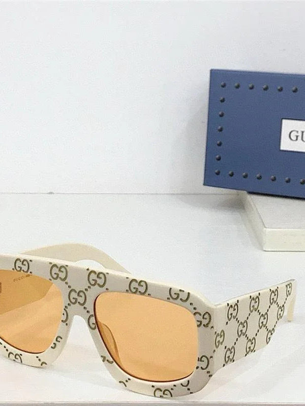 GUCCI GG0980  Eyewear GG monogram pilot-frame Sunglasses ✨