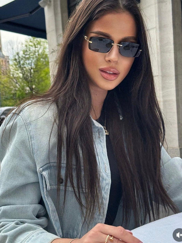 Gucci GG1221S Rimless  Unisex Sunglasses ✨