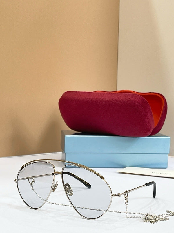 Gucci GG1654S 012 Aviator Oversized Sunglasses 🇮🇹