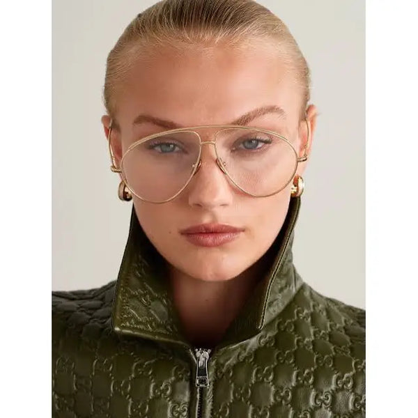 Gucci GG1654S 012 Aviator Oversized Sunglasses 🇮🇹