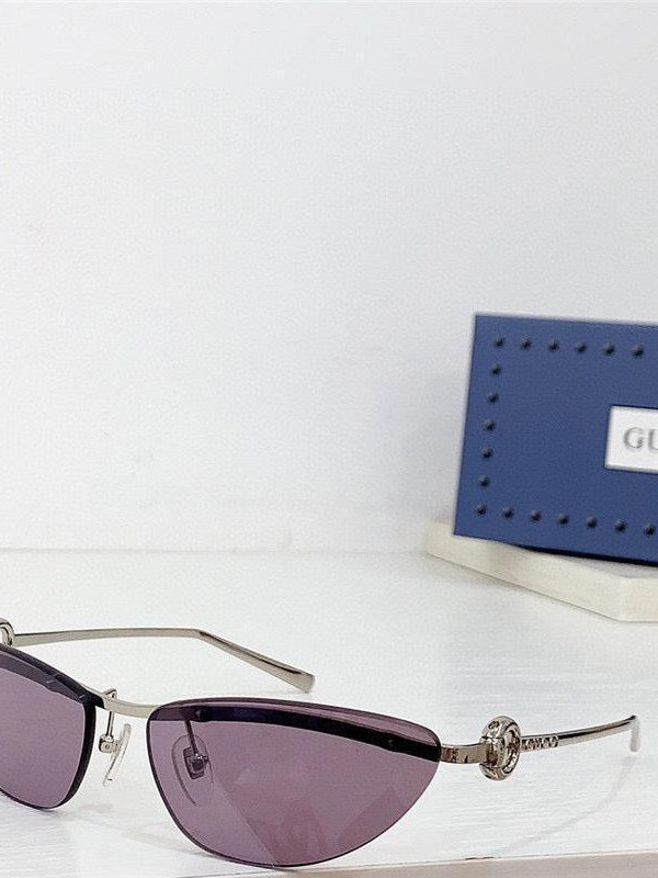 GUCCI Rectangular Frame 2024 in metal frame New Season GG1701 Sunglasses  ✨
