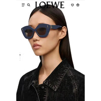 LOEWE Butterfly Inflated Round-Frame Acetate  40127 Sunglasses ✨