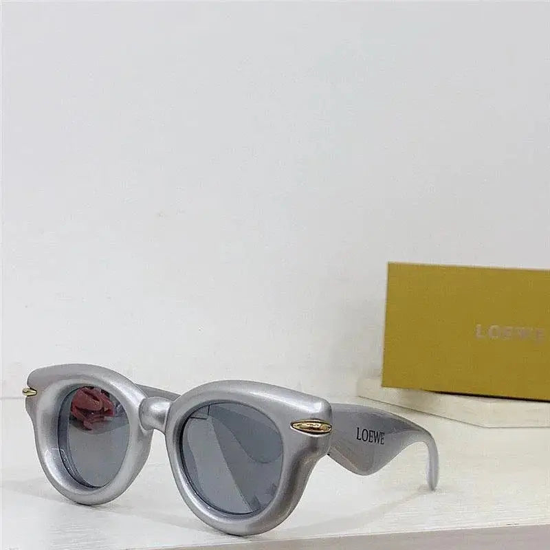 LOEWE Butterfly Inflated Round-Frame Acetate Sunglasses ✨