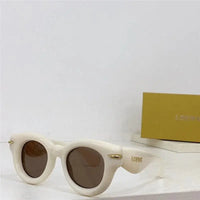 LOEWE Butterfly Inflated Round-Frame Acetate Sunglasses ✨