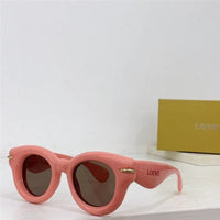 LOEWE Butterfly Inflated Round-Frame Acetate Sunglasses ✨