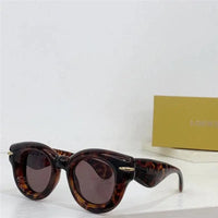LOEWE Butterfly Inflated Round-Frame Acetate Sunglasses ✨