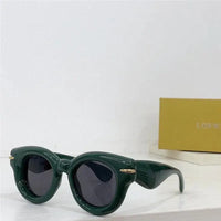 LOEWE Butterfly Inflated Round-Frame Acetate Sunglasses ✨