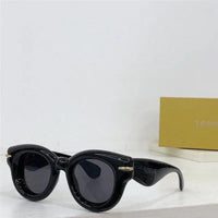 LOEWE Butterfly Inflated Round-Frame Acetate Sunglasses ✨