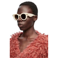 LOEWE Butterfly Inflated Round-Frame Acetate Sunglasses ✨