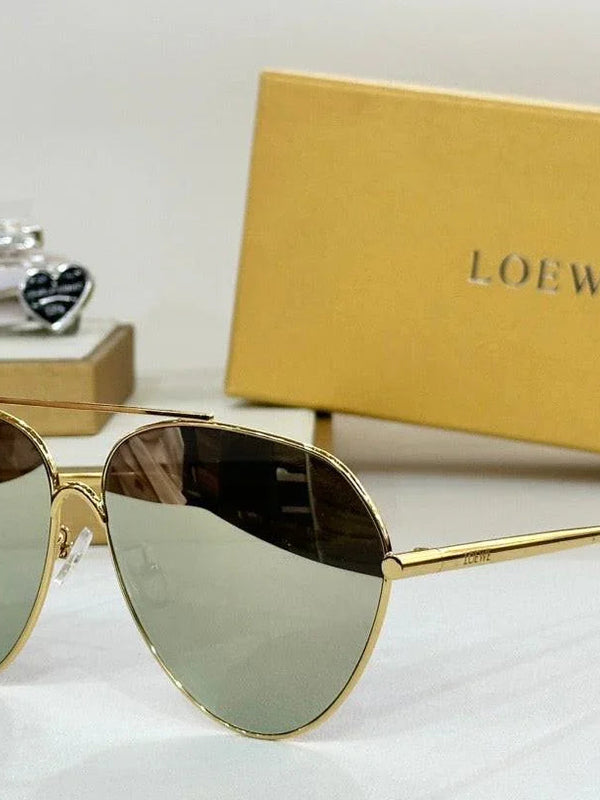 LOEWE Loewe Metal Aviator LW 40067U 30G Unisex Sunglasses ✨