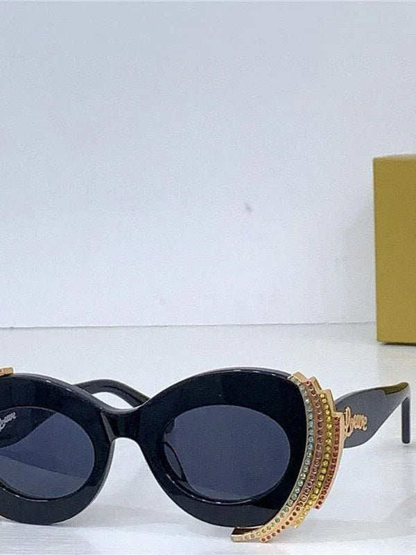 LOEWE Loewe Paula's Ibiza embellished round unglasses ✨