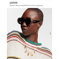LOEWE Loewe Paula's Ibiza embellished round unglasses ✨