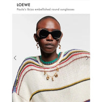 LOEWE Loewe Paula's Ibiza embellished round unglasses ✨