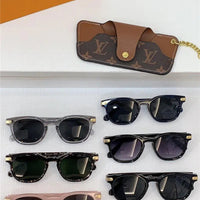Louis Vuitton LV Signature Square Round Sunglasses Unisex Z1963U✨