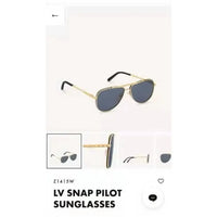 Louis Vuitton LV Snap Pilot Z1417E Sunglasses ✨
