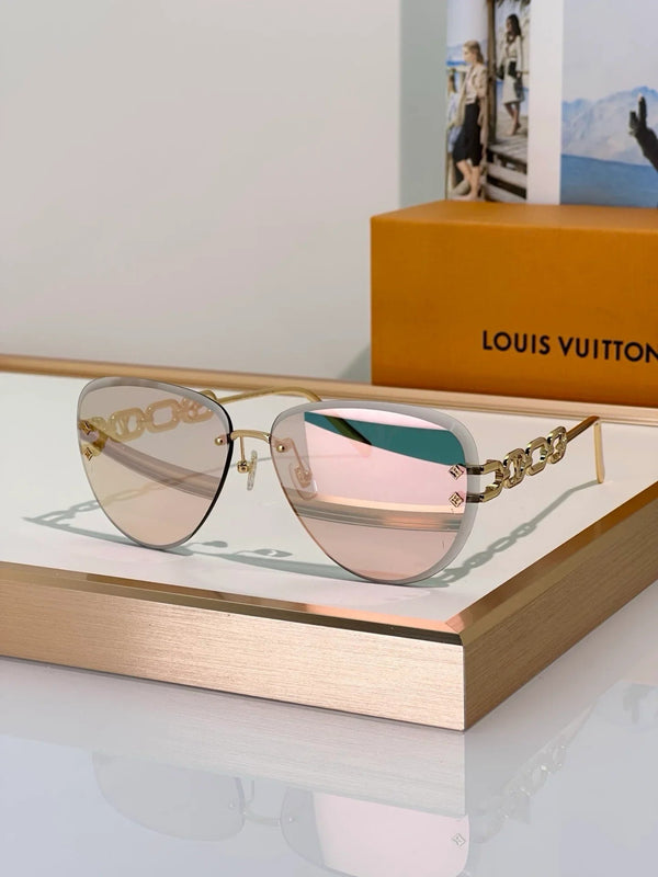 Louis Vuitton Z1854U LV Jewel Pilot Sunglasses NEW   ✨