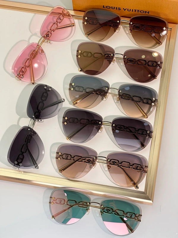 Louis Vuitton Z1854U LV Jewel Pilot Sunglasses NEW   ✨
