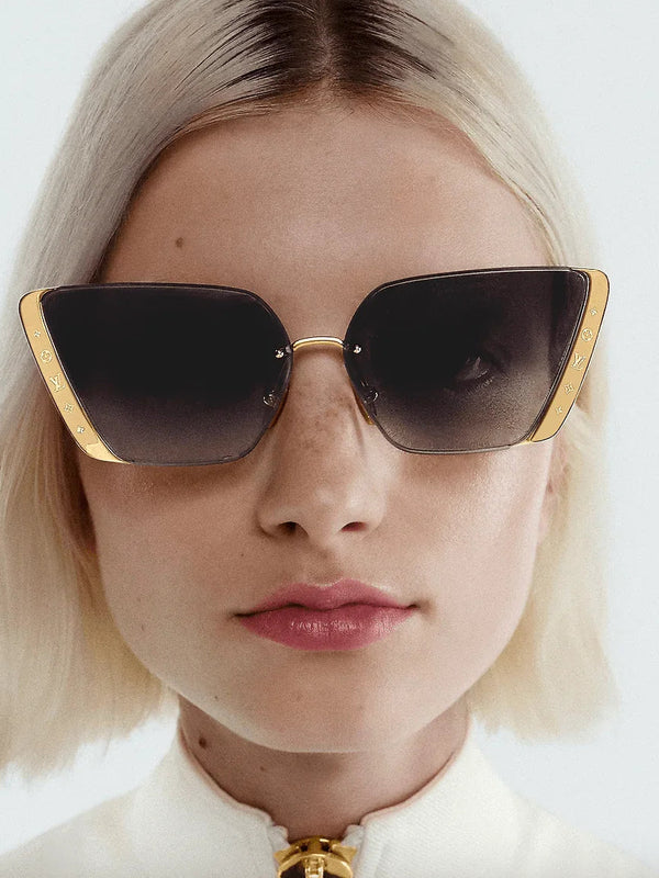 Louis Vuitton Z1993U LV  Moon Metal Cat Eye Women's Sunglasses ✨