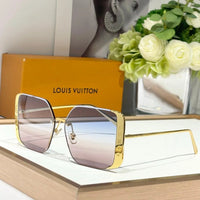 Louis Vuitton Z1994U LV Moon Metal Square Sunglasses Women's Sunglasses ✨