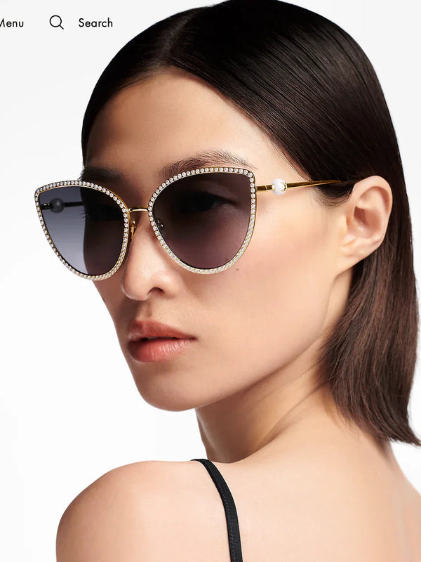 Louis Vuitton Z1995U LV Pearl Cat Eye Sunglasses✨