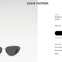 Louis Vuitton Z2138U LV Bloom Cat Eye Sunglasses ✨