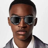 Louis Vuitton Z2213U LV Super Vision Metal Pilot Square Sunglasses ✨