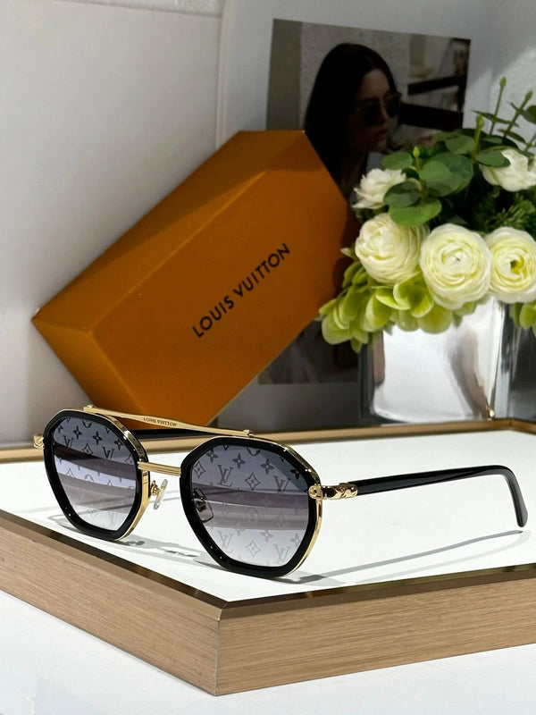 Louis Vuitton Z2532U LV Signature Duo Round Sunglasses ✨