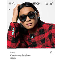 Louis Vuitton Z2556U  LV Arabesque Unisex Sunglasses ✨