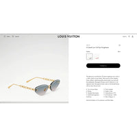 Louis Vuitton Z3015U LV Jewel Low Cat Eye Sunglasses  ✨