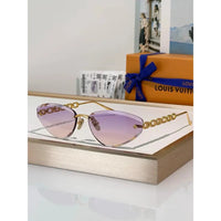 Louis Vuitton Z3015U LV Jewel Low Cat Eye Sunglasses  ✨
