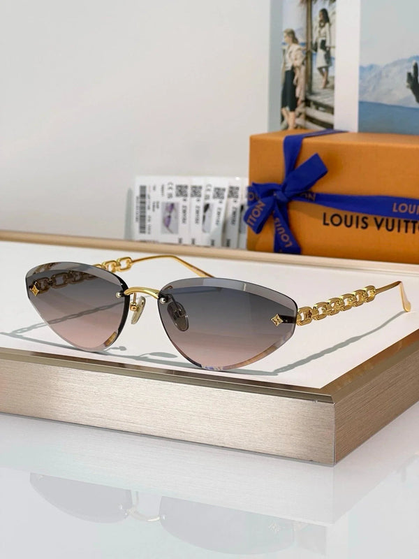 Louis Vuitton Z3015U LV Jewel Low Cat Eye Sunglasses  ✨