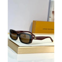 Louis Vuitton Z3165U LV Script Low Rectangle Sunglasses  ✨