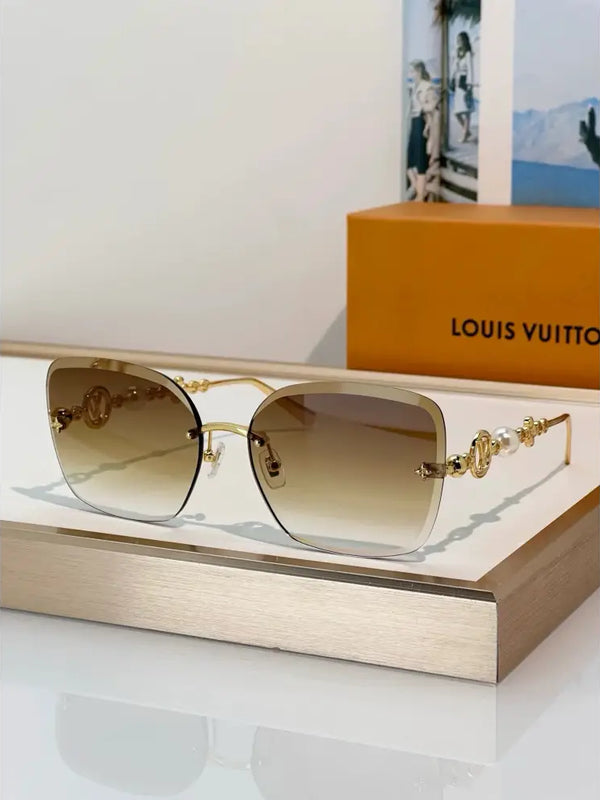 Louis Vuitton Z3167U LV Jewel Pearl Square Sunglasses  ✨