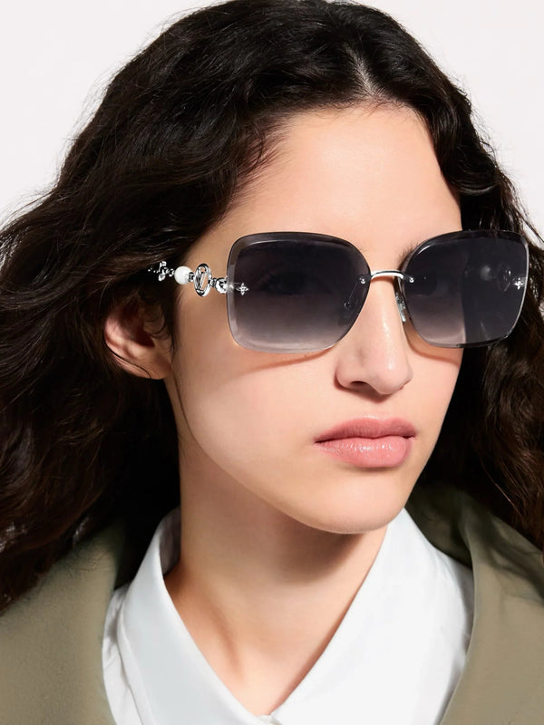 Louis Vuitton Z3167U LV Jewel Pearl Square Sunglasses  ✨