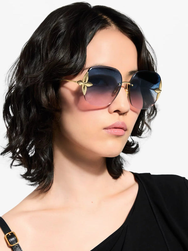 Louis Vuitton Z3169U Flower Edge Metal Square Sunglasses   ✨