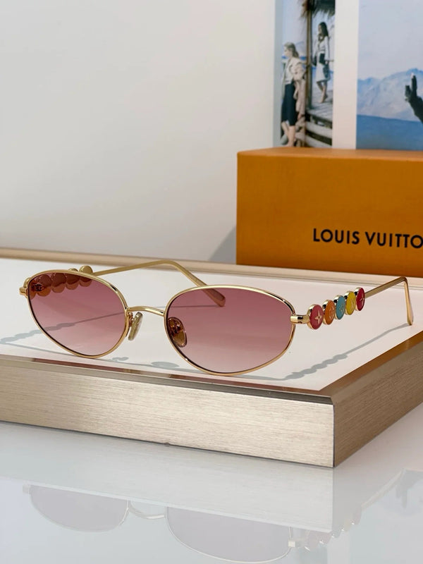 Louis Vuitton Z3179U LV Confetti Oval Sunglasses   ✨