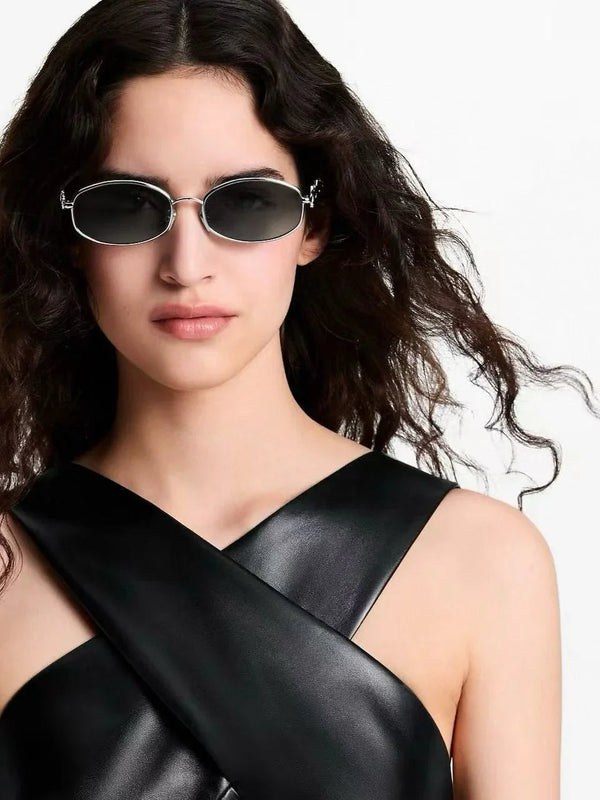 Louis Vuitton Z3193U LV Script Metal Round Sunglasses  ✨