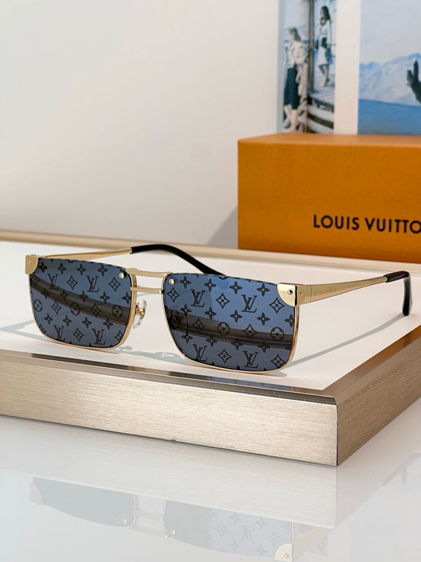 Louis Vuitton Z3240U LV Heritage Metal Low Square Sunglasses✨