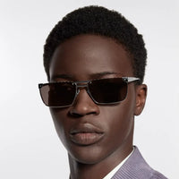 Louis Vuitton Z3240U LV Heritage Metal Low Square Sunglasses✨