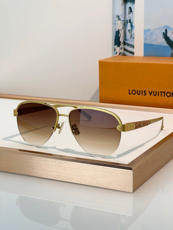 Louis Vuitton Z3248U New LV Trunk Pilot Sunglasses ✨