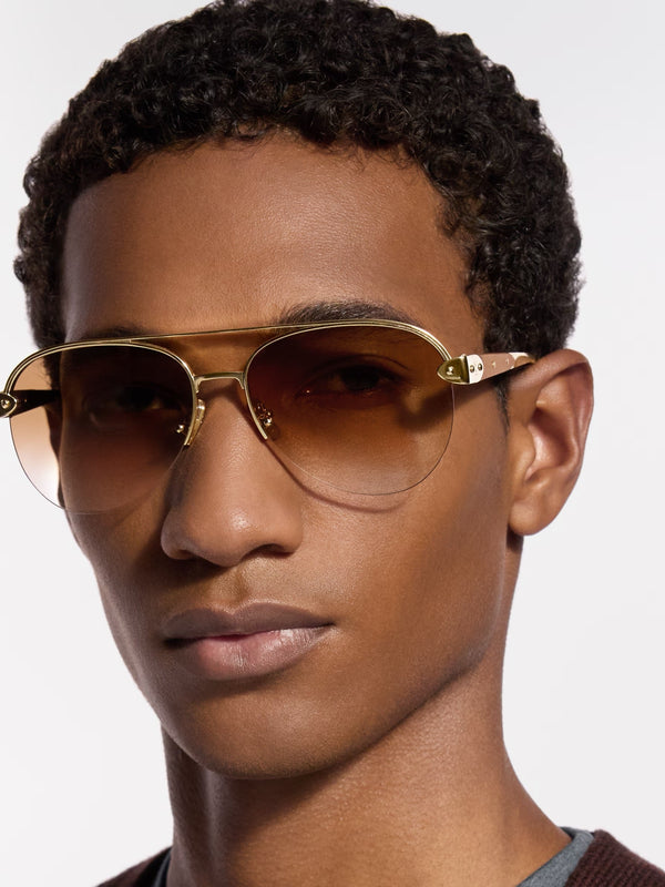 Louis Vuitton Z3248U New LV Trunk Pilot Sunglasses ✨